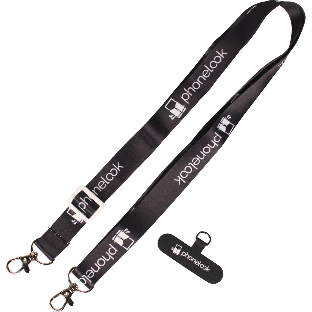 Universelle Handy-Halskette kompatibel mit allen Hüllen - Schwarz