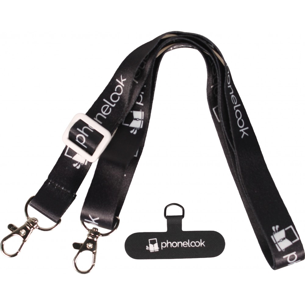 Universelle Handy-Halskette kompatibel mit allen Hüllen - Schwarz