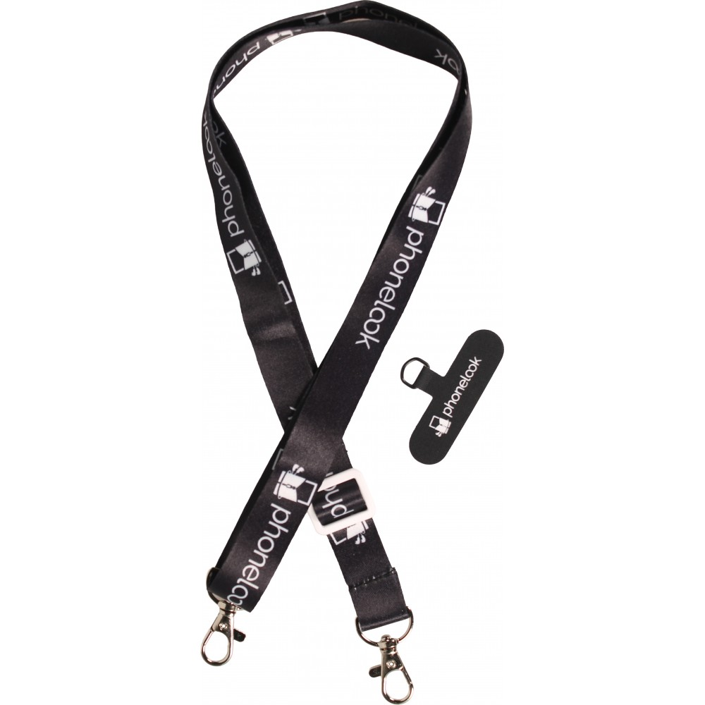 Universelle Handy-Halskette kompatibel mit allen Hüllen - Schwarz