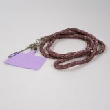 Lanière universelle Glitter Strass pour coques de smartphone - Bordeaux