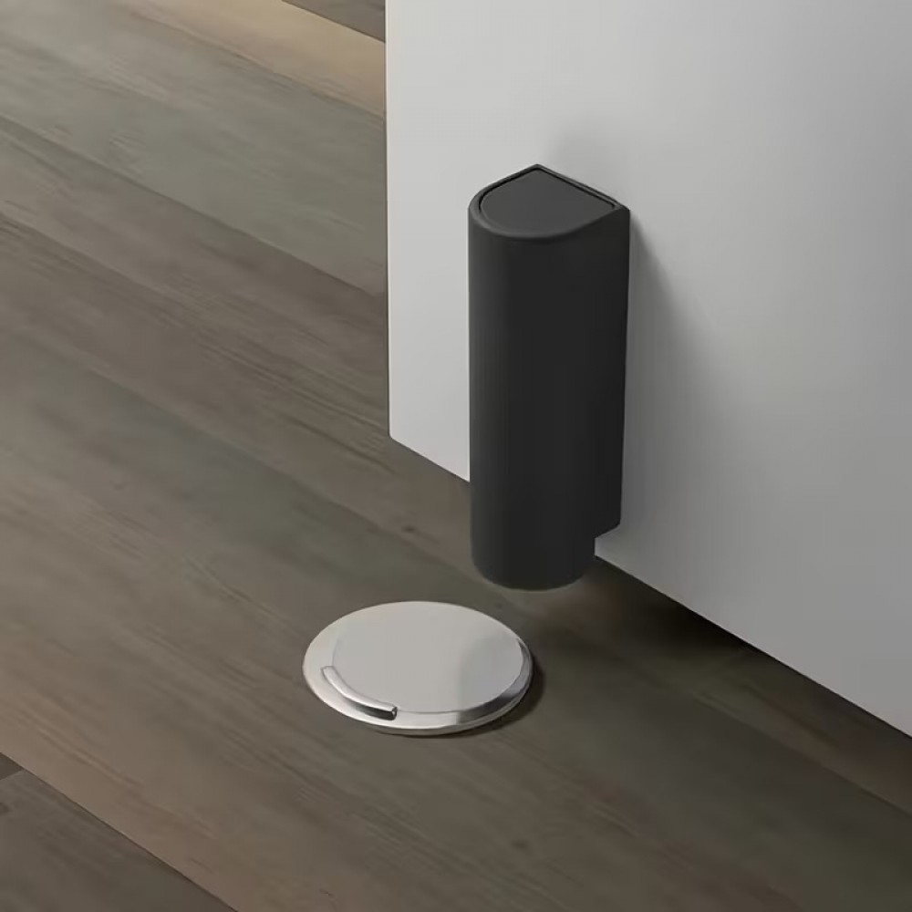 2er Set Magnetische T&uuml;rstopper ohne Bohren, klebende Sto&szlig;fest Schutzvorrichtung - Weiss