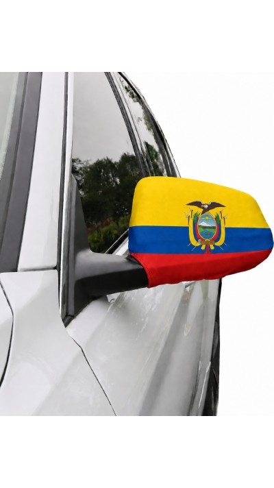 Lot de 2 housses pour rétroviseur voiture drapeau Equateur