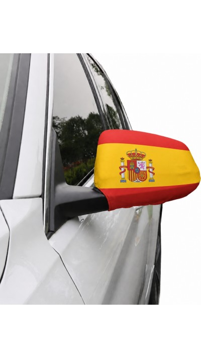 Lot de 2 housses pour rétroviseur voiture drapeau Espagne