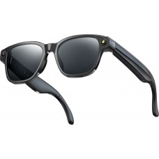 Lunettes de soleil intelligentes avec cam&eacute;ra AI 8 MP HD 4K avec traduction WIFI+Bluetooth transmission en temps r&eacute;el - Noir