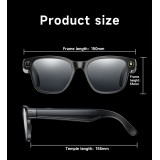 Lunettes de soleil intelligentes avec cam&eacute;ra AI 8 MP HD 4K avec traduction WIFI+Bluetooth transmission en temps r&eacute;el - Noir