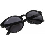 Lunettes de soleil noires rondes UV400 PhoneLook ultra légères, style moderne + pochette de transport - Noir