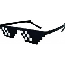 Lunettes de soleil Thug Life style urbain accessoire tendance pour soir&eacute;es et festivals - Noir