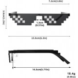 Lunettes de soleil Thug Life style urbain accessoire tendance pour soir&eacute;es et festivals - Noir