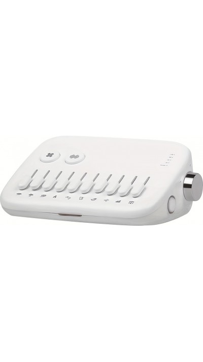 Machine à bruit blanc moderne premium avec 10 sons naturels apaisants à mixer ensemble et minuteur (USB-C) - Blanc