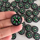 Mini boussole de poche portable &agrave; huile l&eacute;g&egrave;re pr&eacute;cise et id&eacute;ale pour activit&eacute;s en plein air - Noir