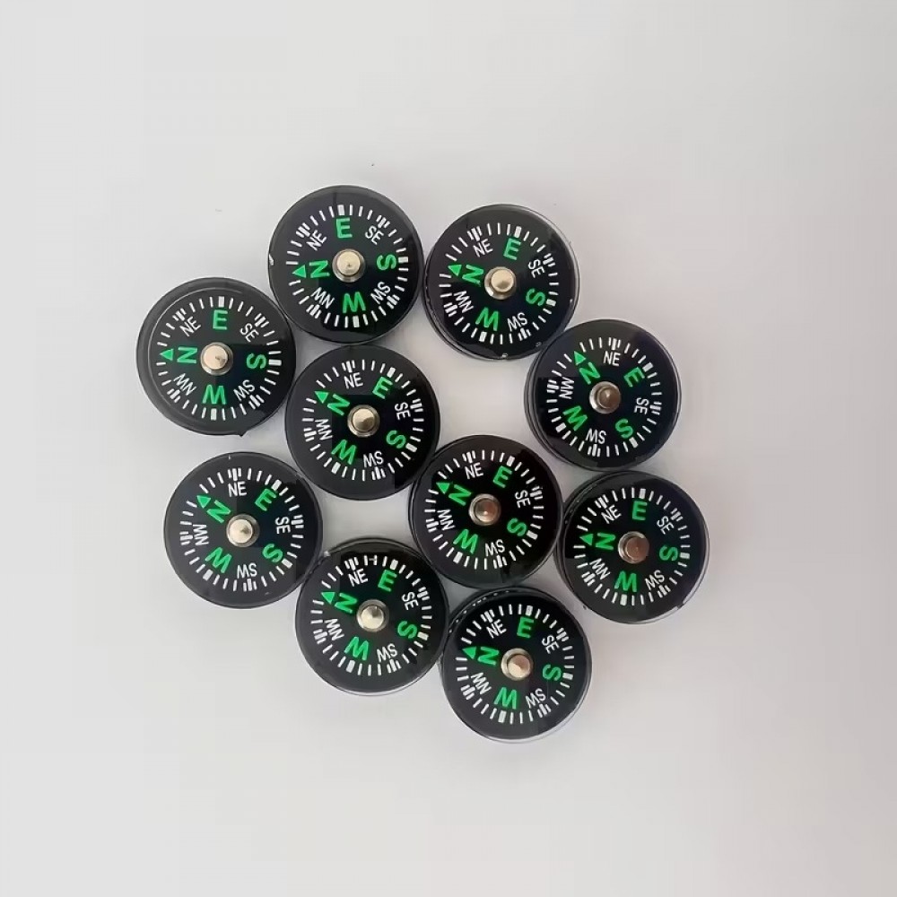 Mini boussole de poche portable &agrave; huile l&eacute;g&egrave;re pr&eacute;cise et id&eacute;ale pour activit&eacute;s en plein air - Noir