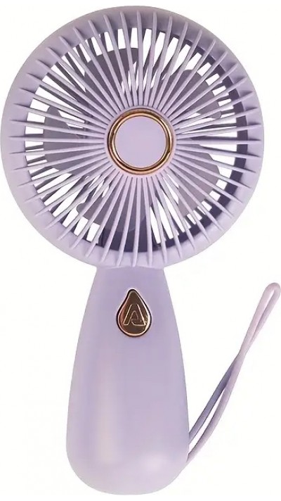Mini ventilateur personnel rechargeable compact portable pour voyages intérieur extérieur - Violet