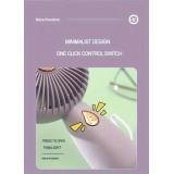 Mini ventilateur personnel rechargeable compact portable pour voyages intérieur extérieur - Violet