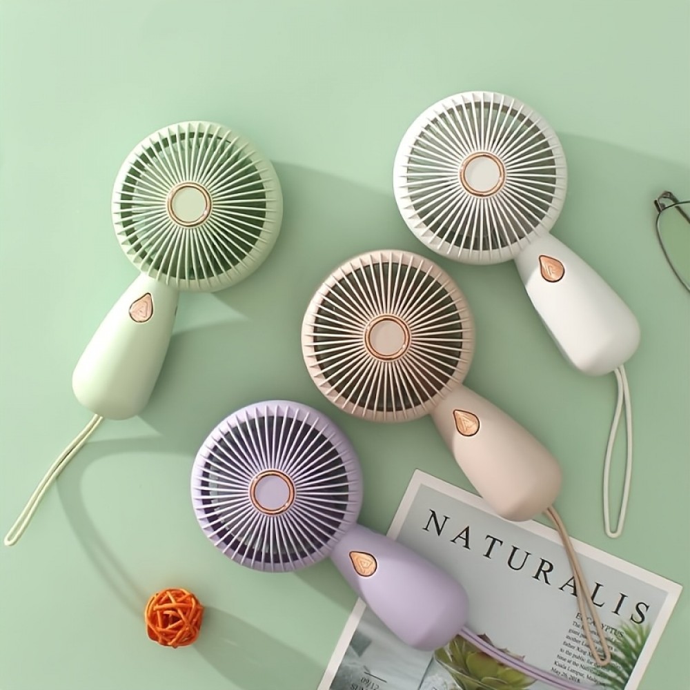 Mini ventilateur personnel rechargeable compact portable pour voyages intérieur extérieur - Violet