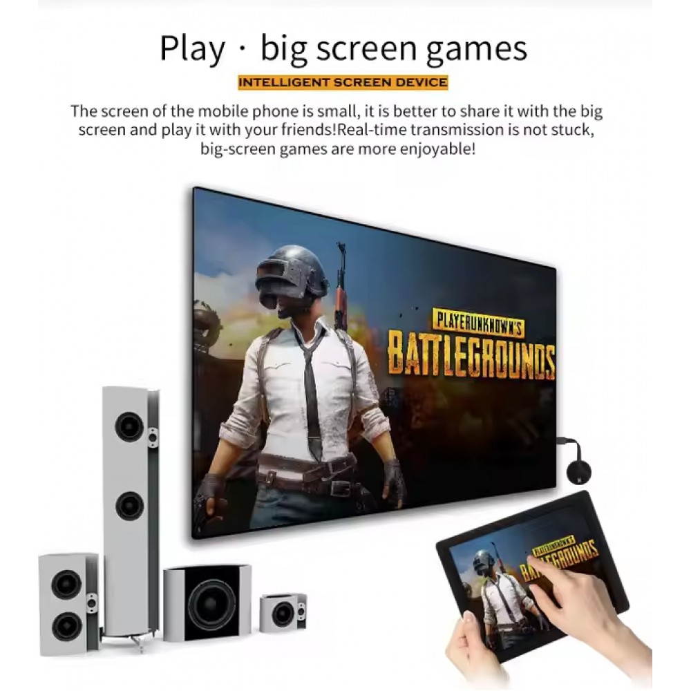 MiraScreen G7M HDMI Streaming Multimedia Gateway Drahtlos f&uuml;r iOS und Android (DLNA / Miracast / AirPlay) 2.4GHz/5GHz - Schwarz