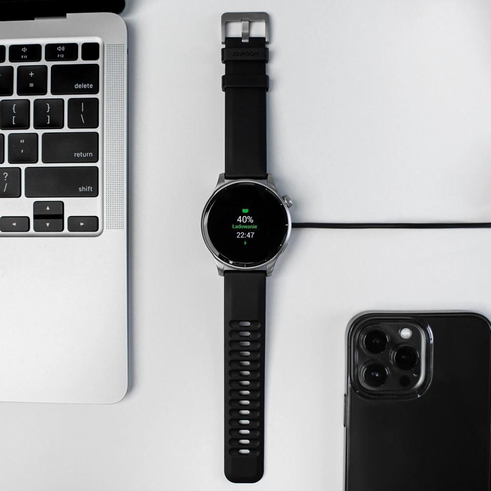 Montre connectée Smartwatch Joyroom Venture Series JR-FV1 avec fonction de réponse aux appels - Noir