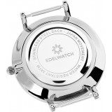 Montre Edelwatch 32 mm (Ladies) cadran argenté fond blanc (pile non incluse) - Bracelet bleu / blanc / vert