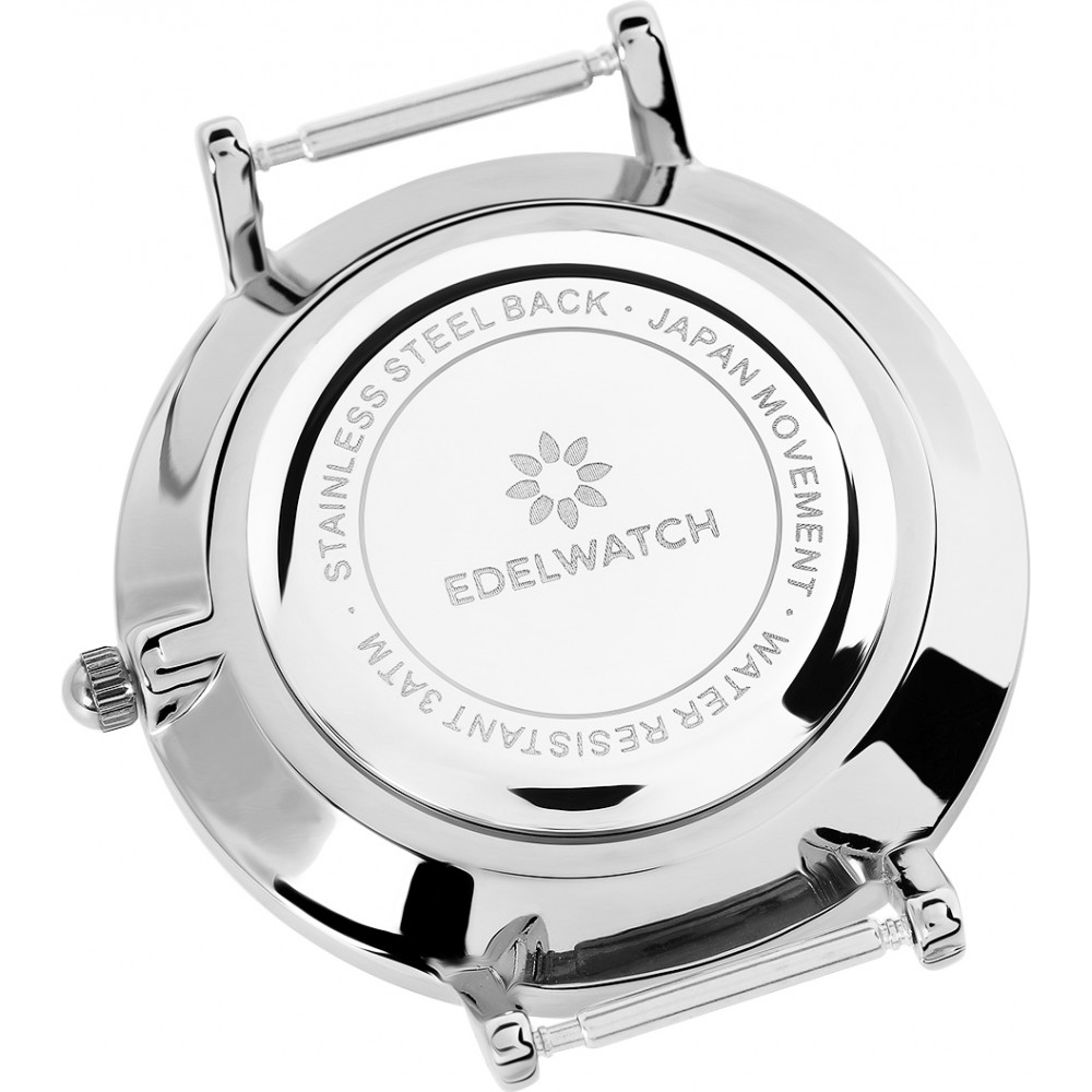 Edelwatch Uhr 41 mm (Men) Silver Zifferblatt Weiss (Batterie nicht enthalten) - Blau / Weiss / Rosa