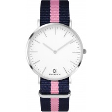Edelwatch Uhr 41 mm (Men) Silver Zifferblatt Weiss (Batterie nicht enthalten) - Blau / Rosa