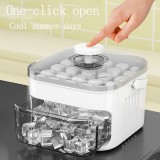 Praktische multifunktionale Eiswürfelschale mit Servierzange - Weiß