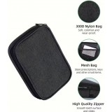 Organisateur de pilules pour voyage 7 jours et 4 prises par jour boîte portable avec sac élégant - Noir