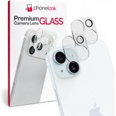 Pack de 2 vitres de protection caméra - Transparent - iPhone 15