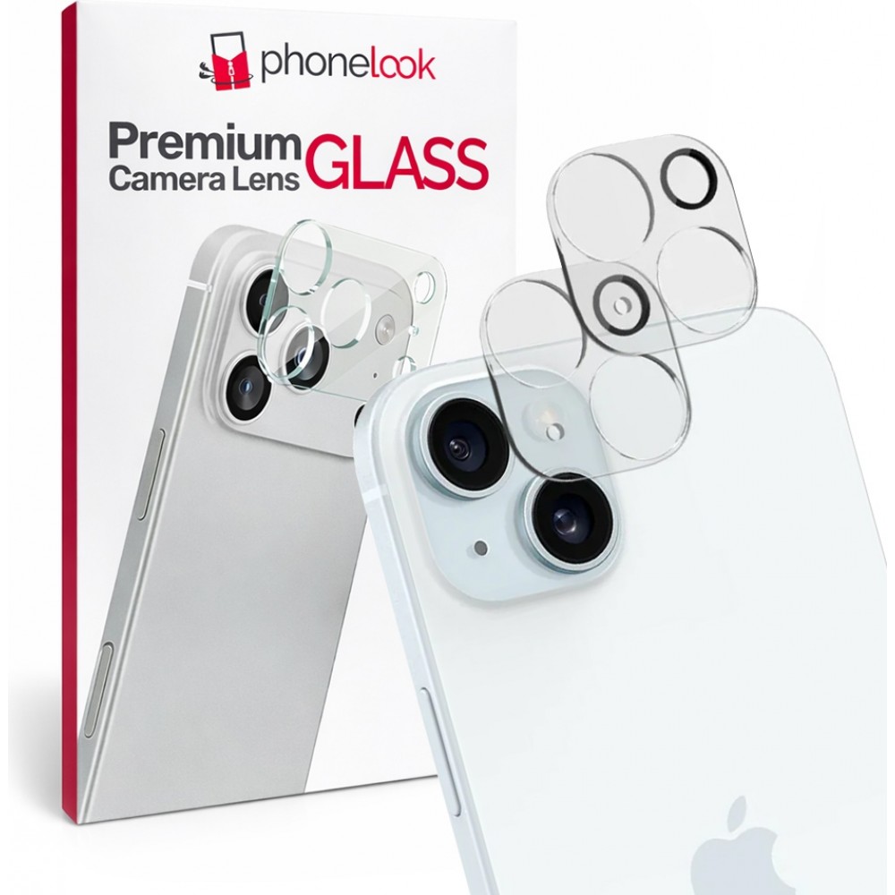 Pack de 2 vitres de protection caméra - Transparent - iPhone 15 Plus