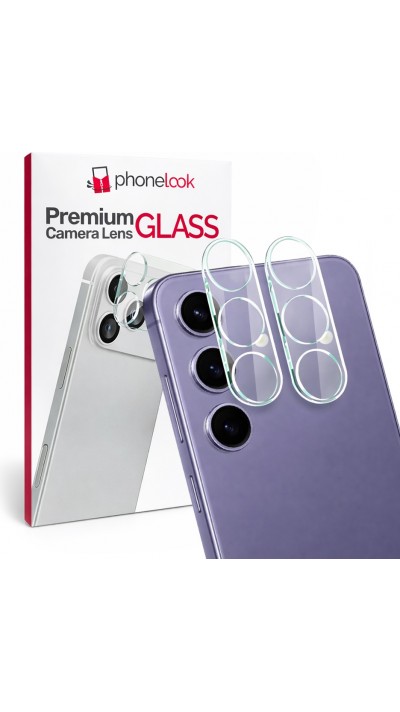 Pack de 2 vitres de protection caméra - Transparent - Samsung Galaxy S25