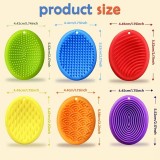 Pierres sensorielles anti-stress textur&eacute;es multicolores en silicone durables gadgets de concentration pour adultes (Lot de 6) - Multicolore