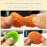 Pierres sensorielles anti-stress textur&eacute;es multicolores en silicone durables gadgets de concentration pour adultes (Lot de 6) - Multicolore