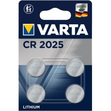 Piles boutons Varta CR 2025 haute performance pour appareils électroniques (pack de 4 pièces) - 