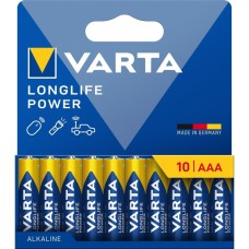 Piles Varta AA Longlife Power haute performance (pack de 10 pièces) - 