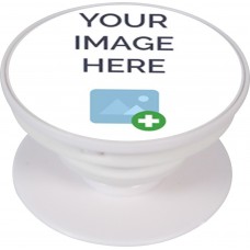 Pop Socket personnalisé blanc - Support de doigt interchangeable pour Smartphone / Tablettes - Custom