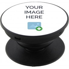Pop Socket personnalisé noir - Support de doigt interchangeable pour Smartphone / Tablettes - Custom