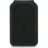 Karl Lagerfeld eleganter und praktischer MagSafe Spiegel Kartenhalter - Schwarz