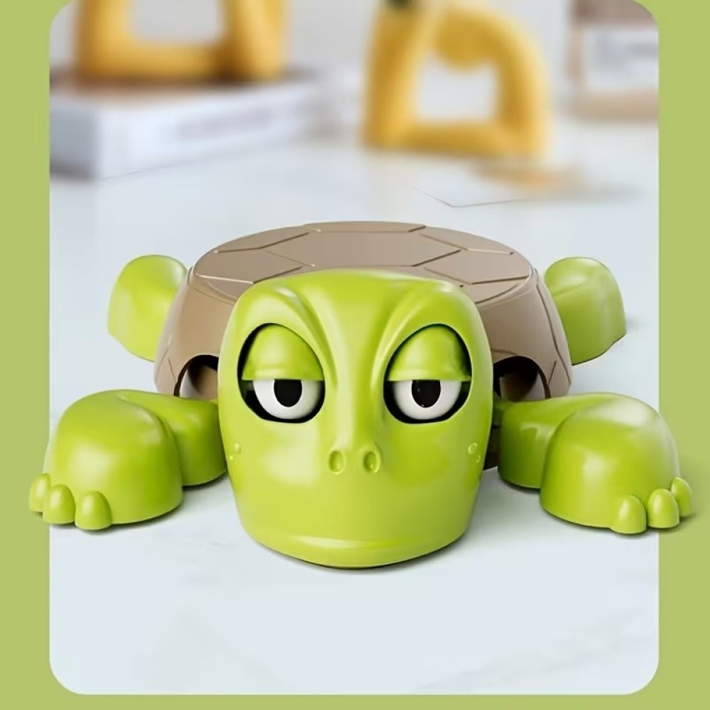 Lustiger Schildkr&ouml;ten-Untersetzer aus Kunststoff - Originelles Geschenk und witzige Deko - Gr&uuml;n