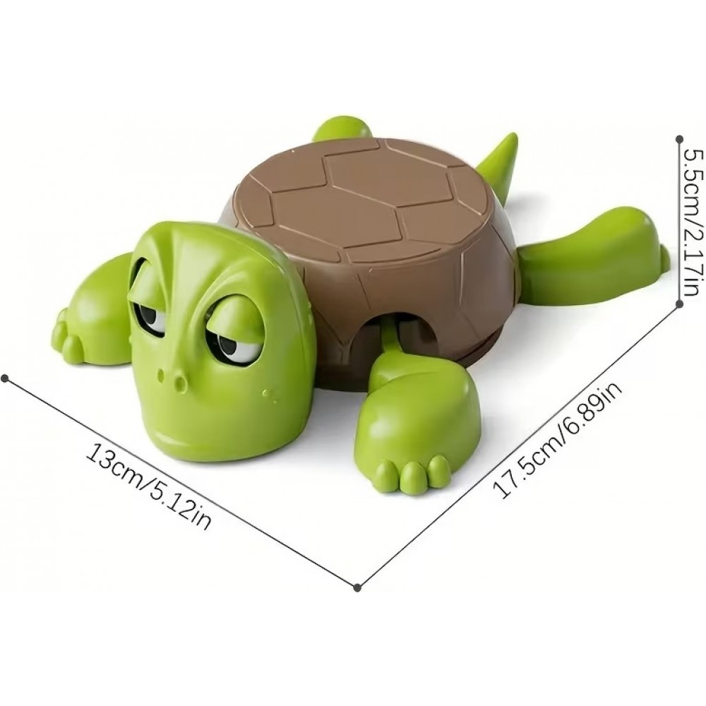 Lustiger Schildkr&ouml;ten-Untersetzer aus Kunststoff - Originelles Geschenk und witzige Deko - Gr&uuml;n