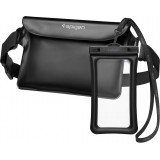 Sac pochette banane &eacute;tanche waterproof Spigen Aqua Shield A621 avec &eacute;tui flottant - Noir