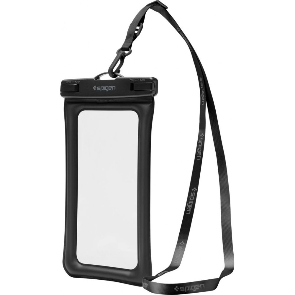 Sac pochette banane &eacute;tanche waterproof Spigen Aqua Shield A621 avec &eacute;tui flottant - Noir
