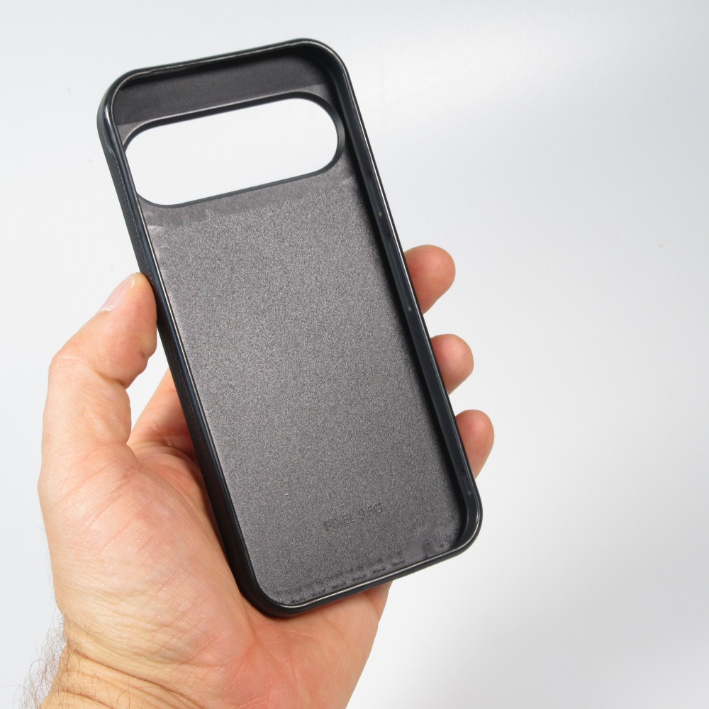 Google Pixel 9 / Pixel 9 Pro Case Hülle - Silikon schwarz Vintage Skiberg