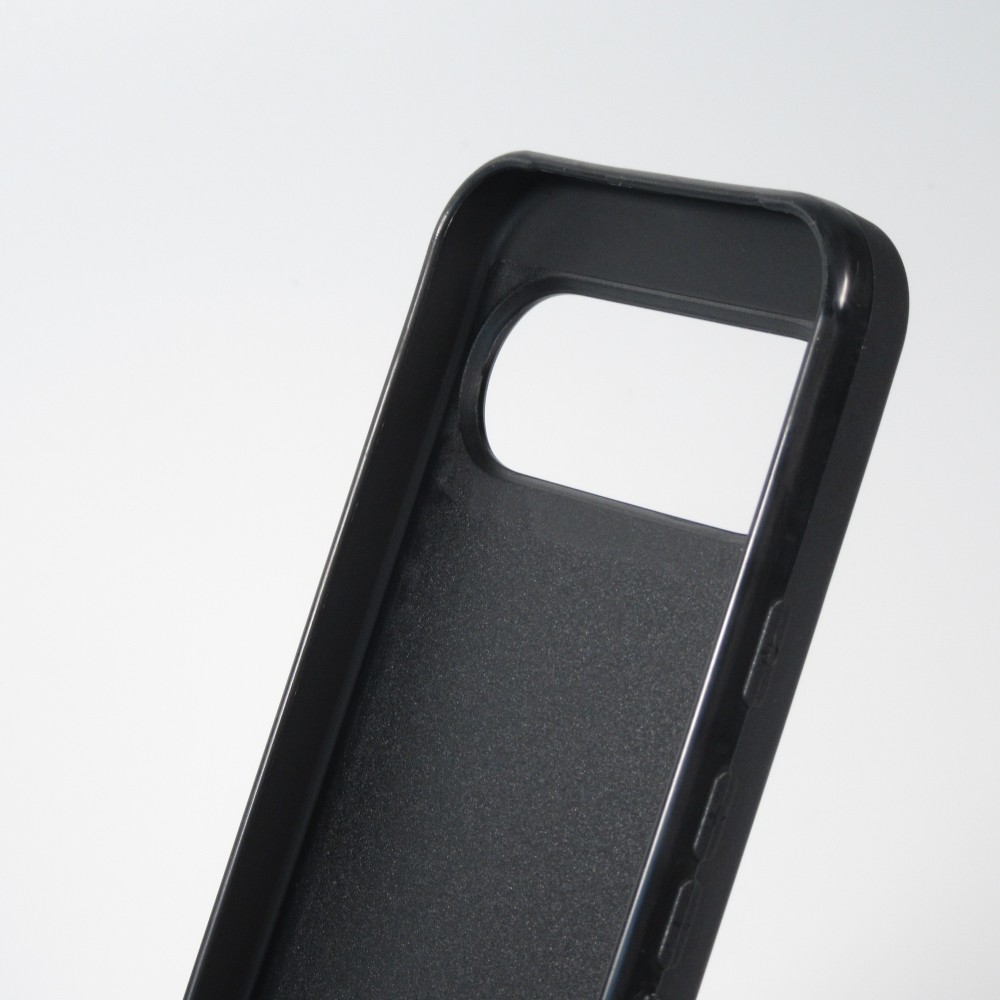 Google Pixel 9 / Pixel 9 Pro Case Hülle - Silikon schwarz Vintage Skiberg