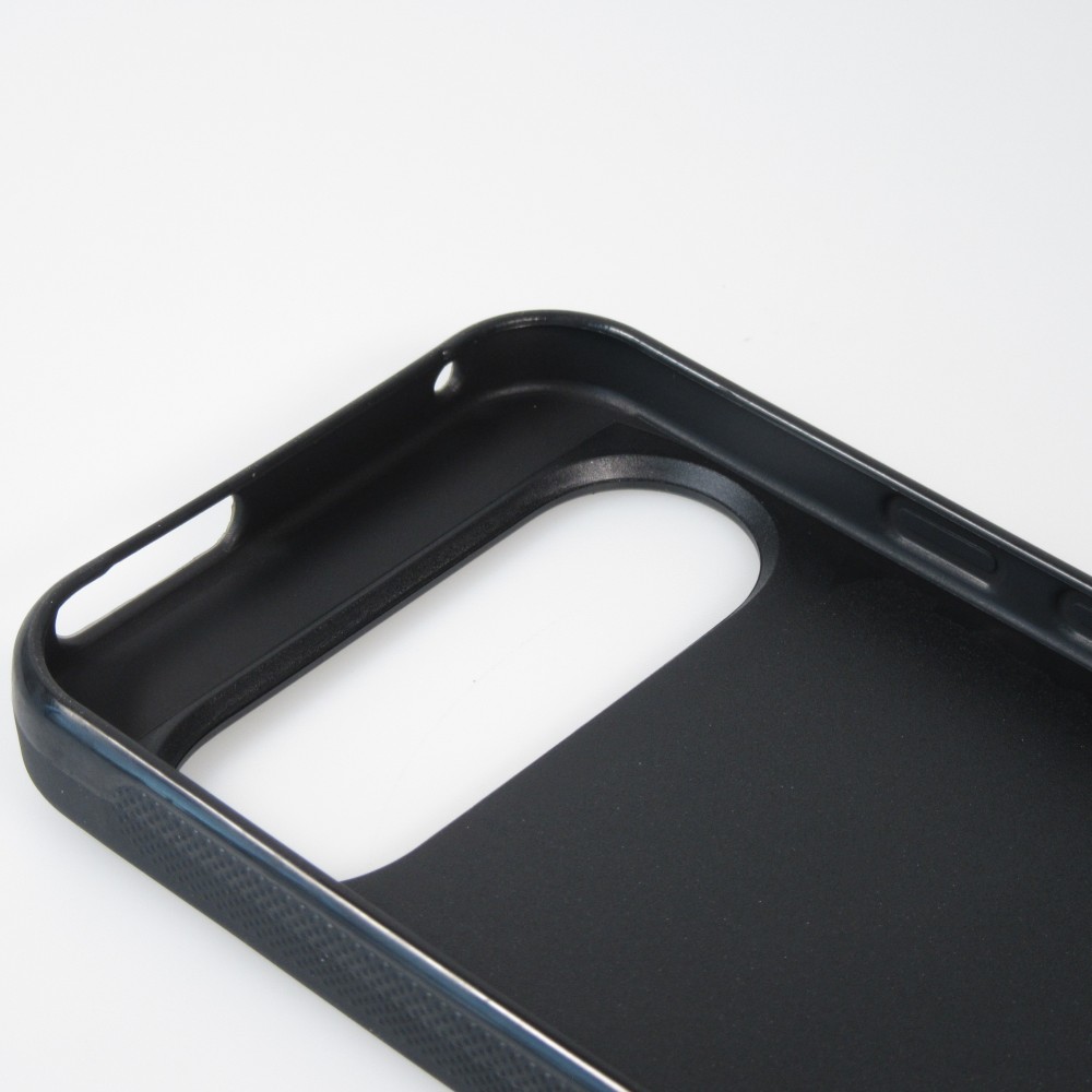 Google Pixel 9 / Pixel 9 Pro Case Hülle - Silikon schwarz Vintage Skiberg