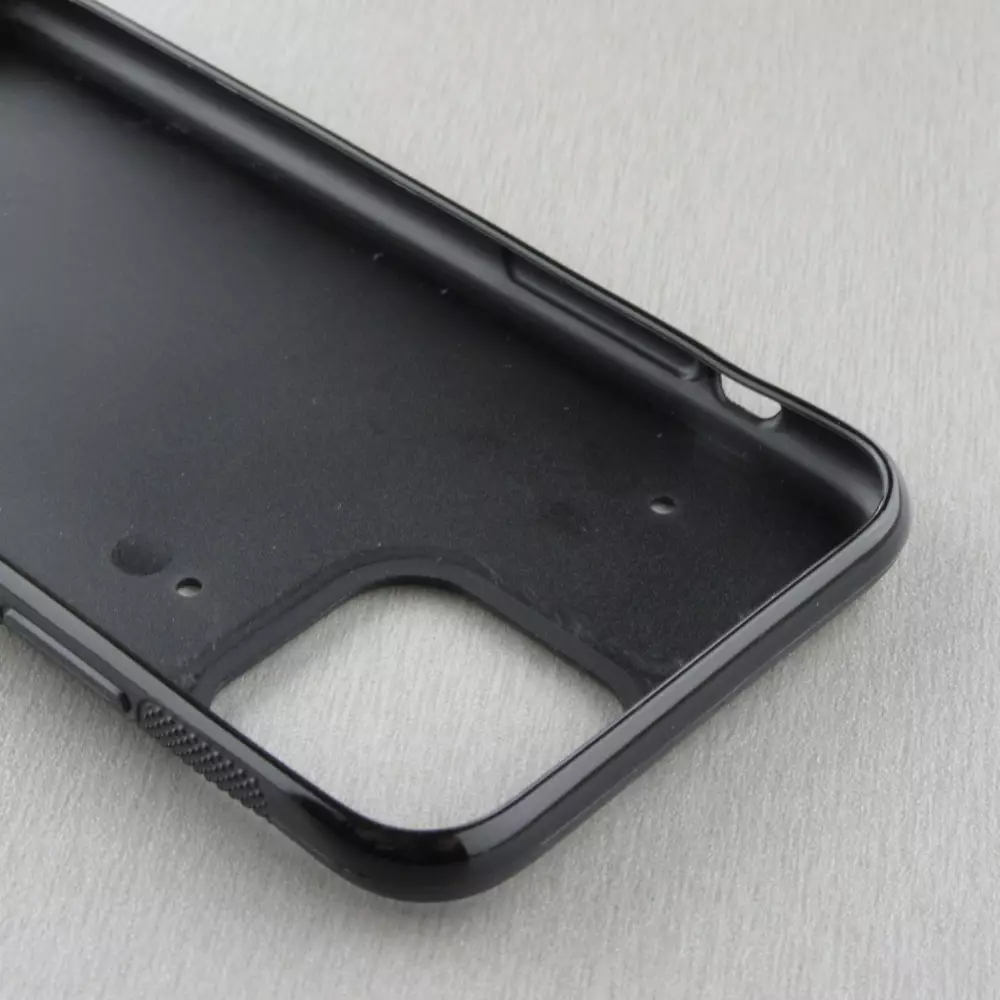iPhone 11 Case Hülle - Silikon schwarz Kunstbild - Die Erschaffung Adams - Michelangelo
