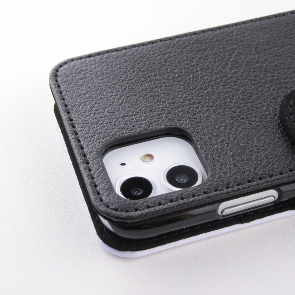 Coque iPhone 11 - Wallet noir Summer 2025 Pattern soleil