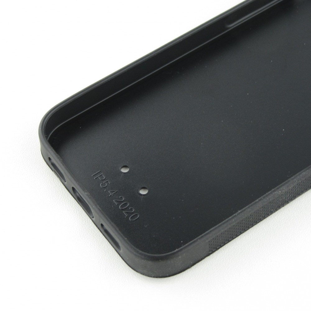 Coque iPhone 12 mini - Silicone rigide noir Summer 2025 Enjoy your life