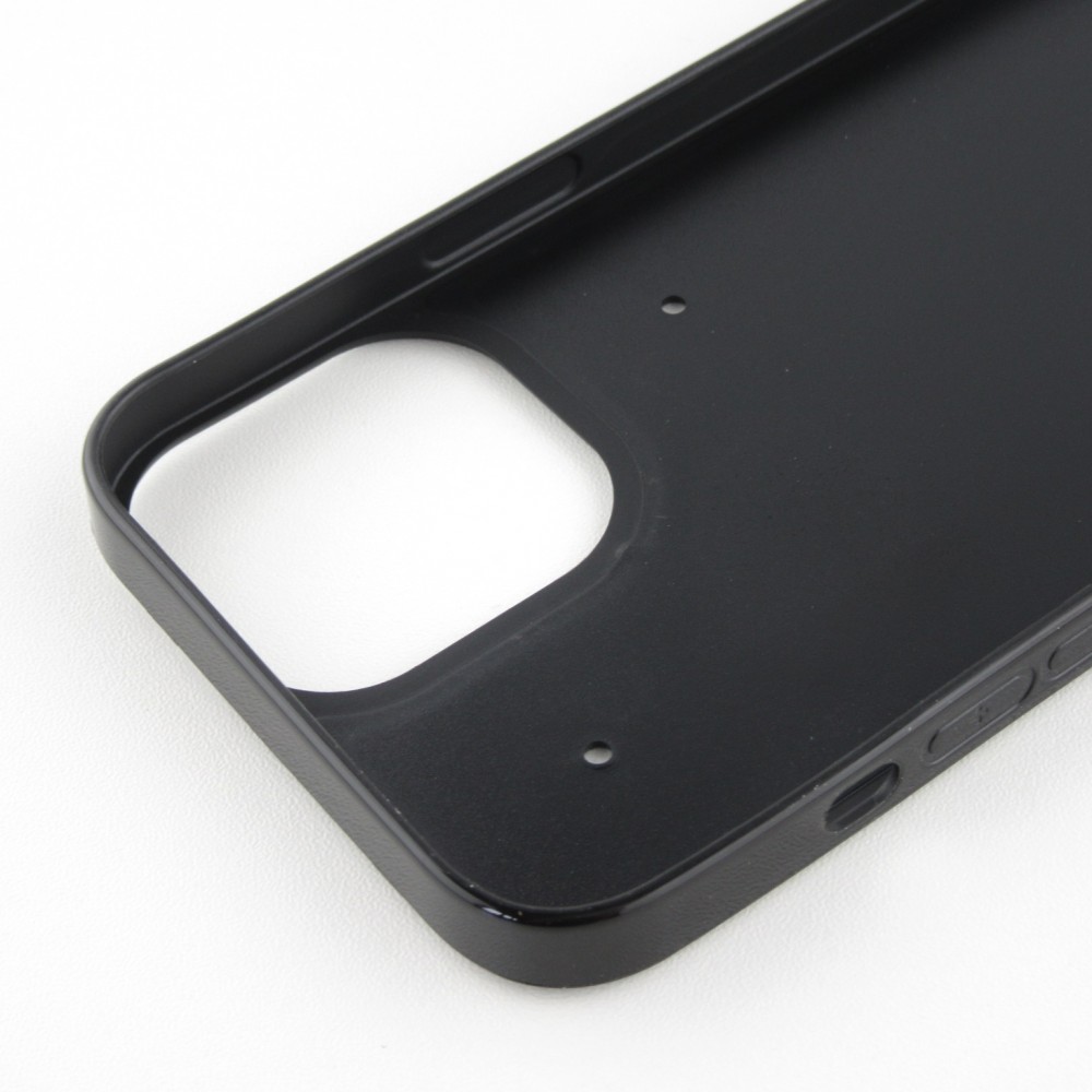 Coque iPhone 12 mini - Silicone rigide noir Summer 2025 Enjoy your life