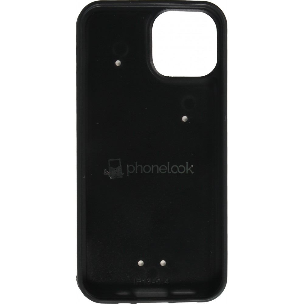 Coque iPhone 13 mini - Silicone rigide noir Halloween 2025 Trick treat