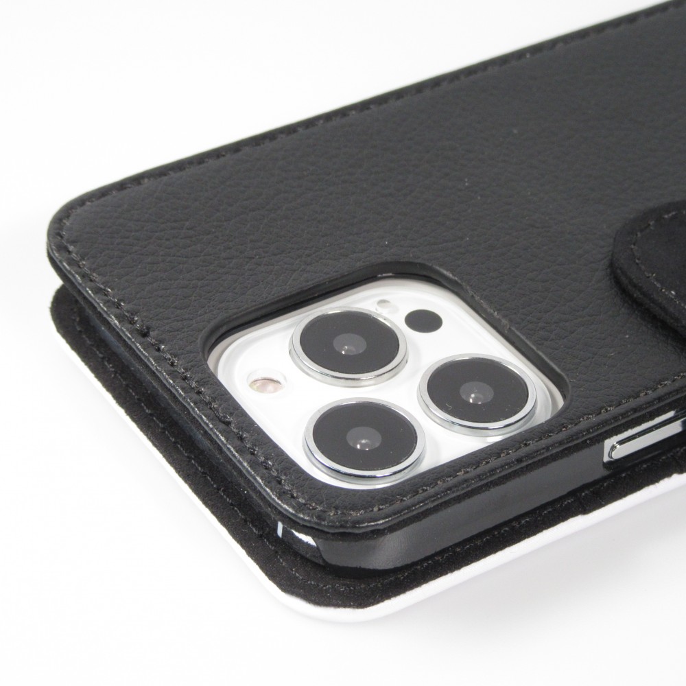 Coque iPhone 13 Pro - Wallet noir Summer 2025 Hello summer