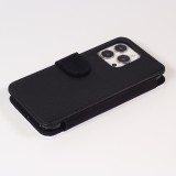 Coque iPhone 14 Pro Max - Wallet noir Summer 2025 Pattern papaya