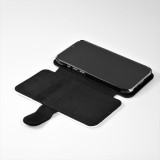 Coque iPhone 14 Pro Max - Wallet noir Summer 2025 Pattern papaya